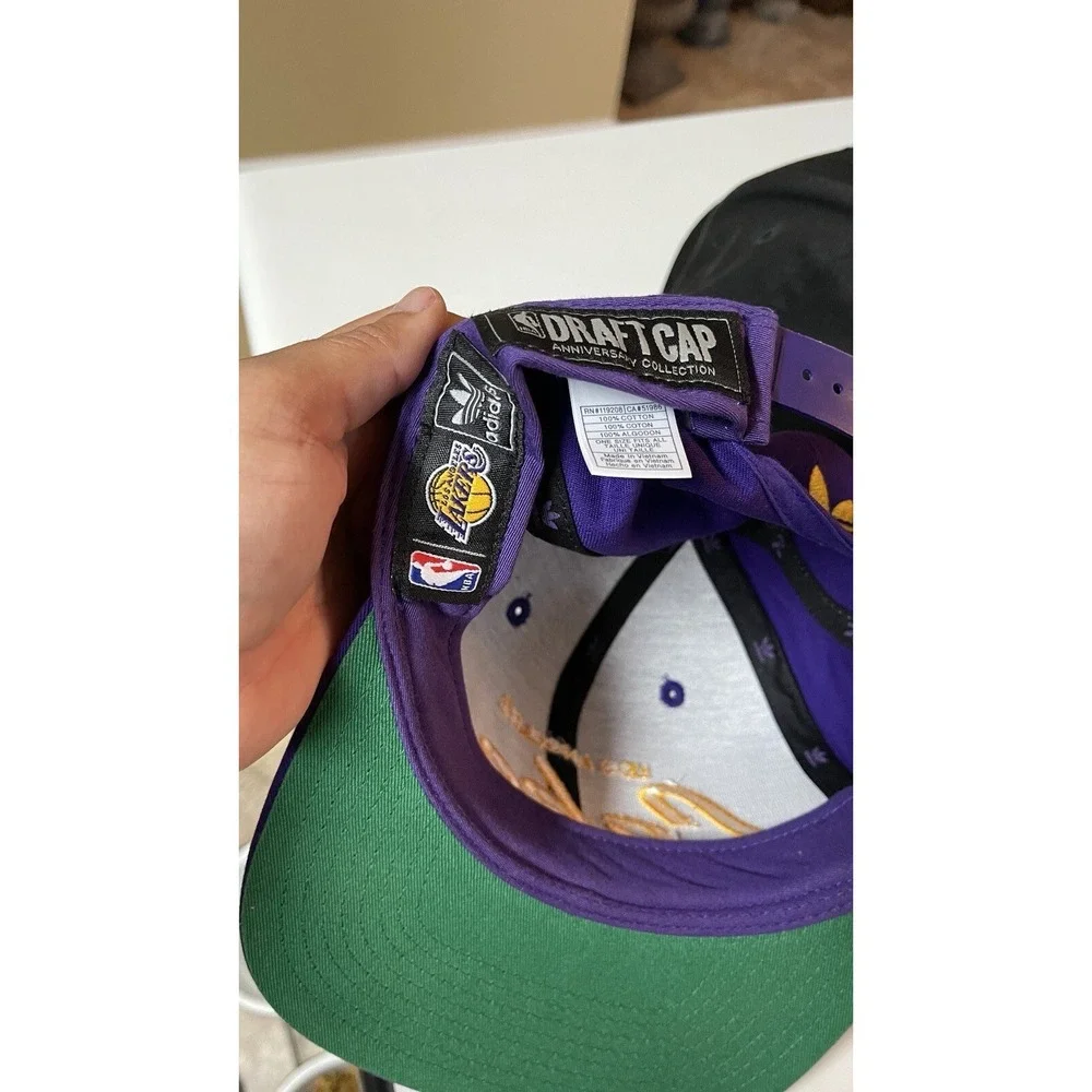 Los‎ Angeles Lakers Snapback Hat Lot Adidas Draft Cap New Era Vintage Style